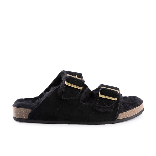 Pantuflas De Piel De Oveja Para Mujer – Forro Grueso, Suela Antideslizante