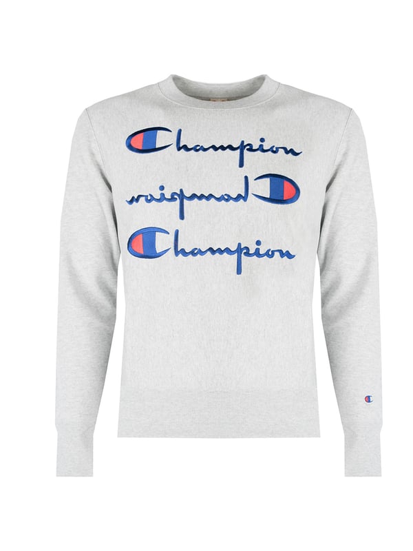 Sudadera gris champion hombre top