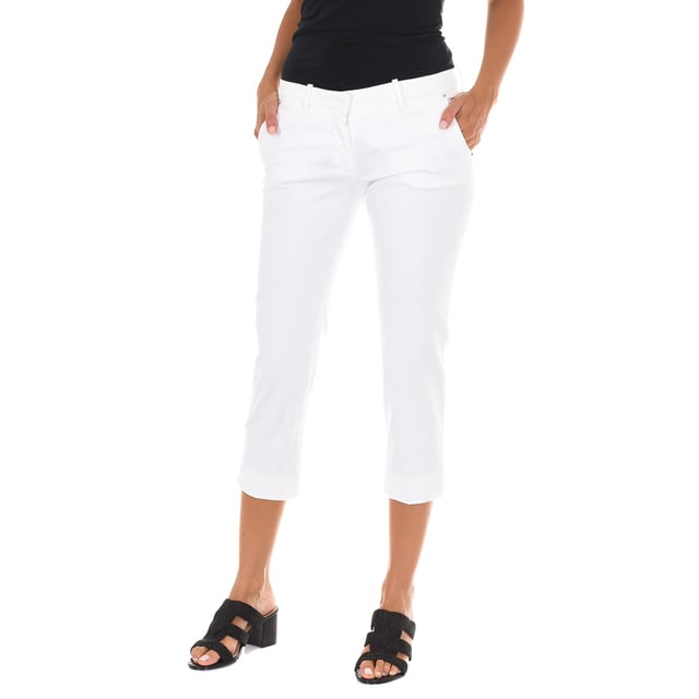 Pantalon pirata online blanco mujer