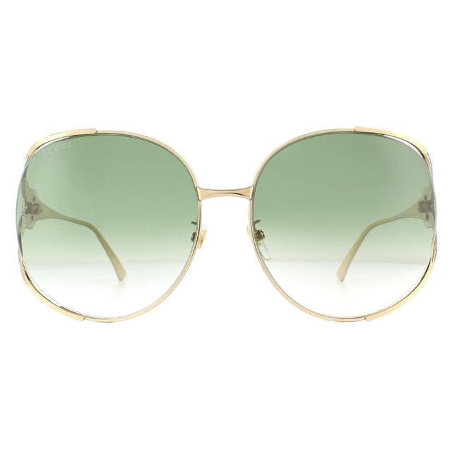 Gafas de sol Gucci Square degradado oro verde mujer